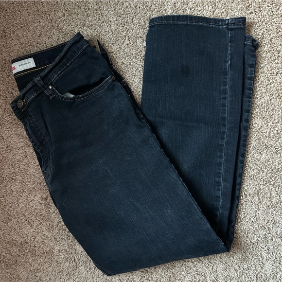 Men’s Wrangler Dark Denim Straight Fit Jeans Size 33x30 |C44 - Picture 10 of 12